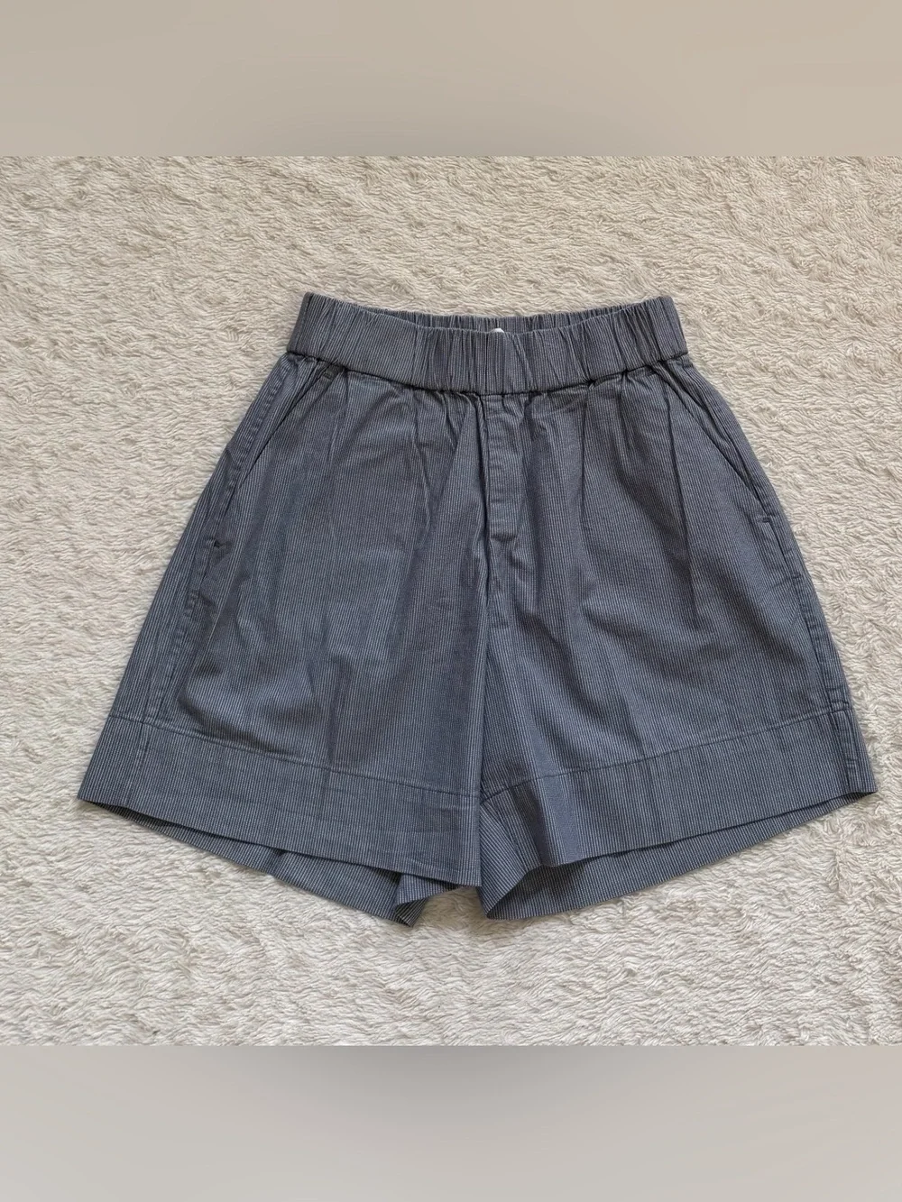 Everlane The Easy Short in Pinstripe NWOT
